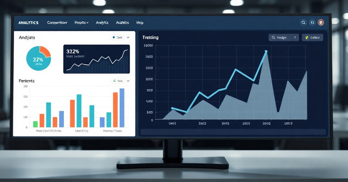 Digital marketing dashboard showing cost per lead metrics