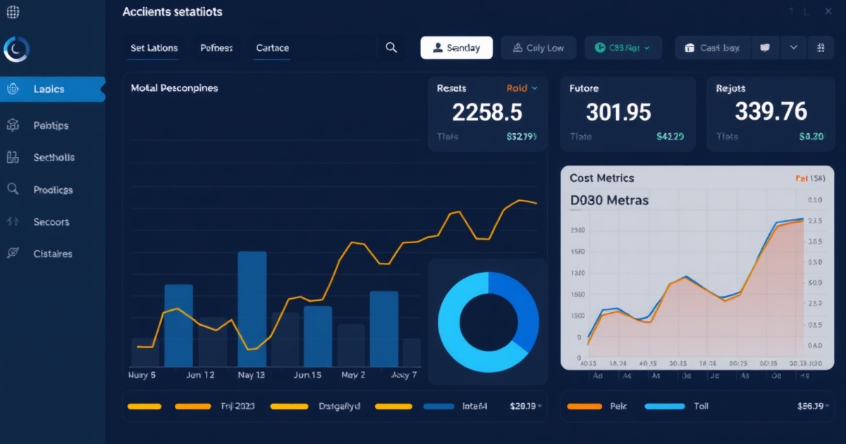 Modern dental clinic with digital marketing dashboard showing patient acquisition costs