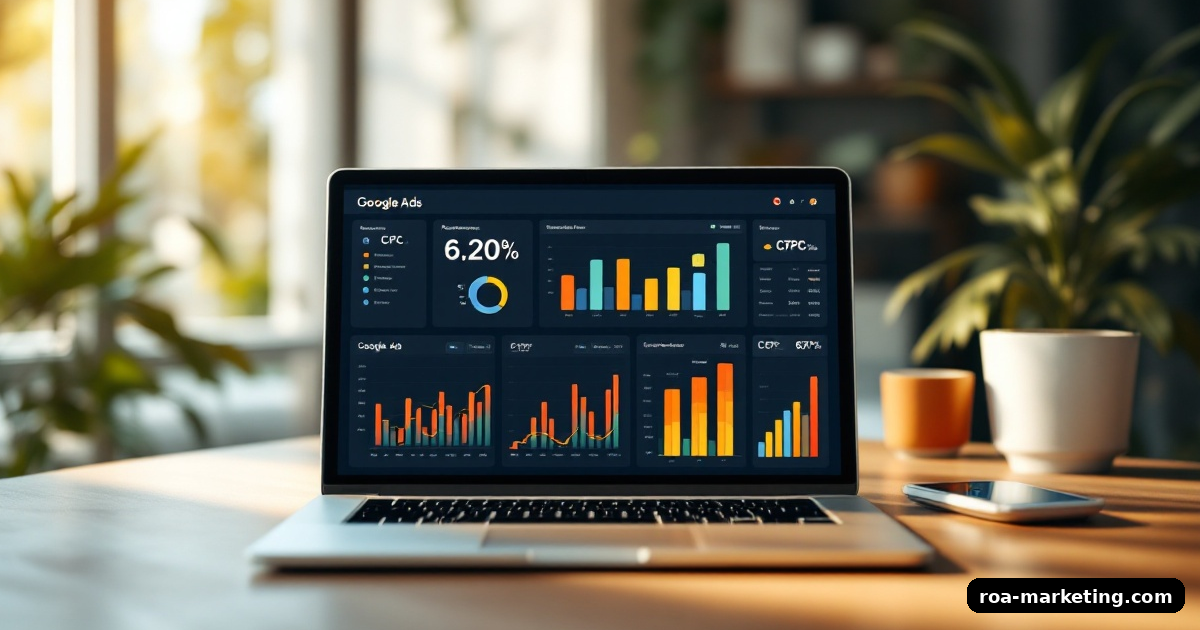 Ecommerce dashboard showing Google Ads cost metrics for an online store with Shopping and Search campaign performance data