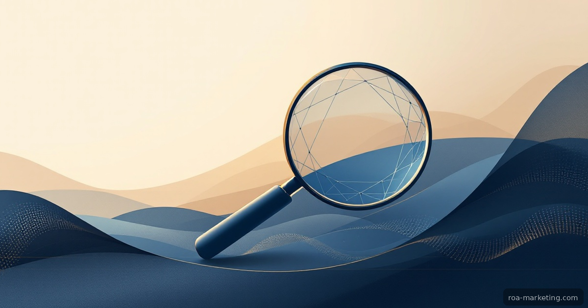 Data analytics dashboard showing AI search performance metrics